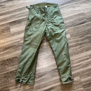 VINTAGE US ARMY COLD WEATHER PERMEABLE TROUSERS PANTS 1977 SZ Small (27-30)LINED